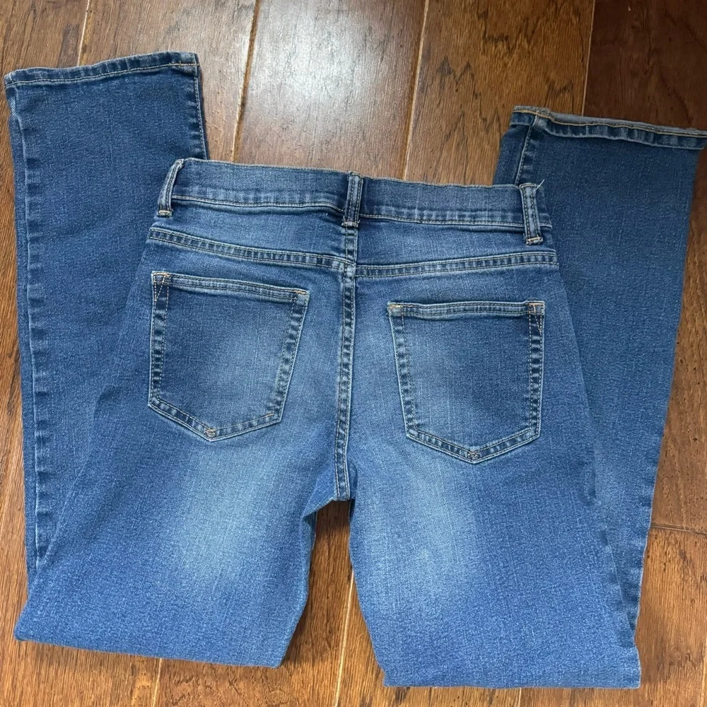 Gap Denim Straight Jeans Boys Size 14 Stretch Medium Wash Denim Casual